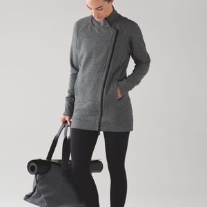 Lululemon Back To It Wrap Jacket Asymmetrical Zip